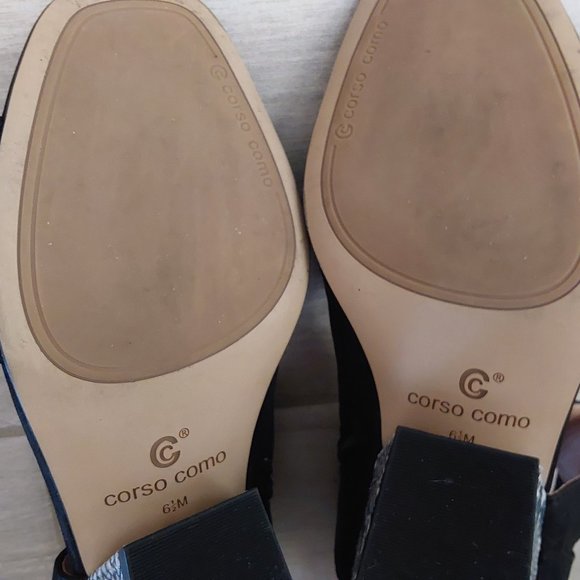 Corso Como SAYGE Black Open Toe 2 in Heel Sandal.    Size 6.5M - Picture 6 of 8